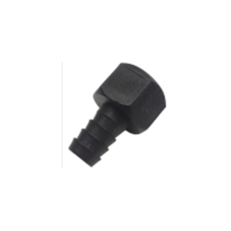 Racor recto 1/2 x Ø12mm plastico jemi