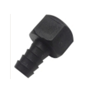 Racor recto 1/2 x Ø12mm plastico jemi
