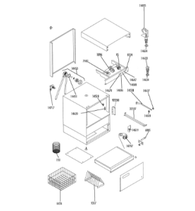 Soporte interior lavavajillas 35.21 aristarco