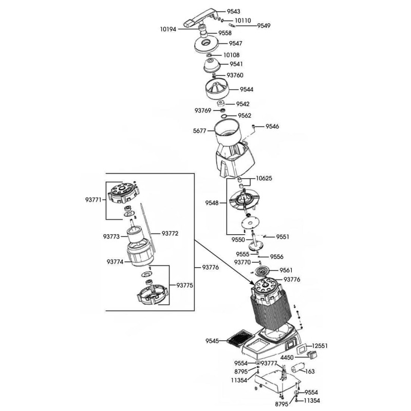 Junta teflon 30x25x1mm exprimidor santos