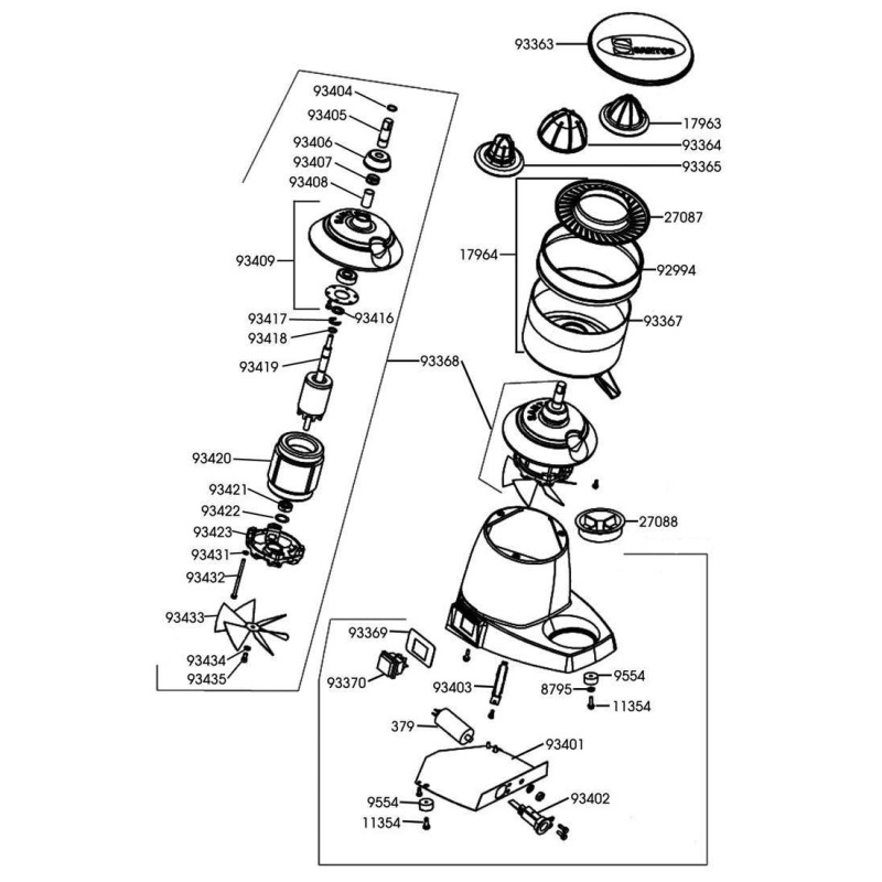 Base enchufe exprimidor nº11 santos