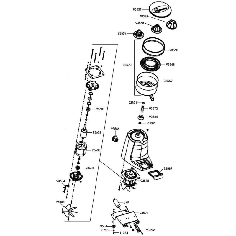 Base enchufe exprimidor nº38 santos