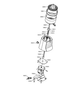 Casquillo eje motor exprimidor nº71 santos
