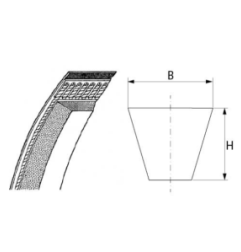 Correa trapezoidal 13x457 mm a18 Berkel