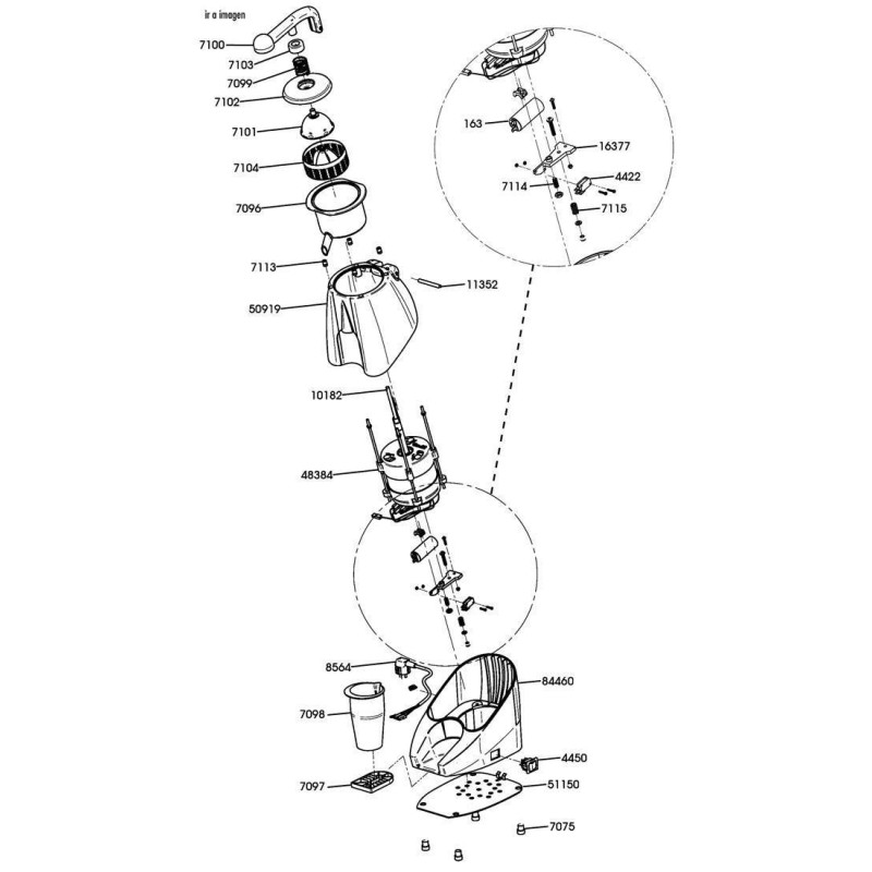 Eje motor exprimidor cunill