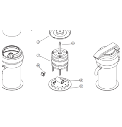 Tapa inferior exprimidor ecm/ecp sammic