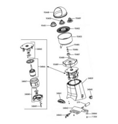 Tapa superior motor exprimidor nº 52 santos