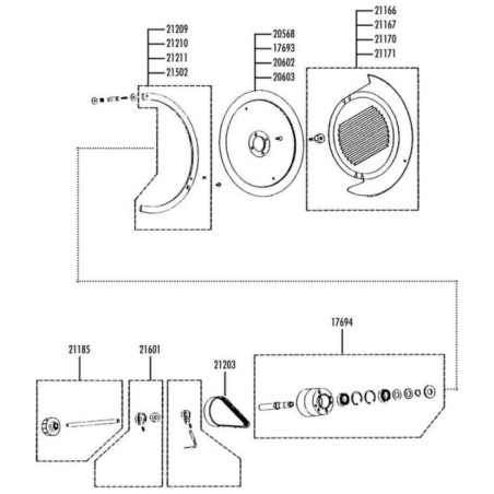 Plato protector cuchilla usa-320 braher