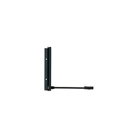 Perno muelle brazo para puertas color negro