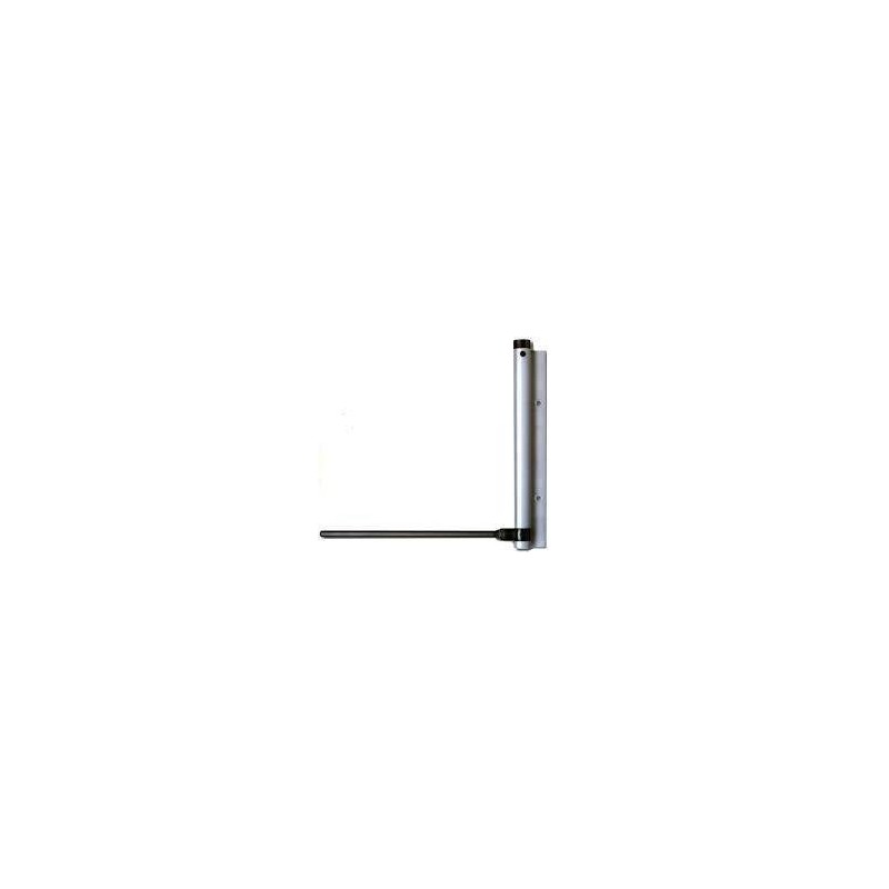 Perno muelle brazo para puertas color plata