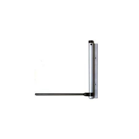 Perno muelle brazo para puertas color plata