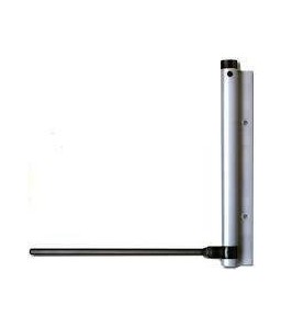 Perno muelle brazo para puertas color plata
