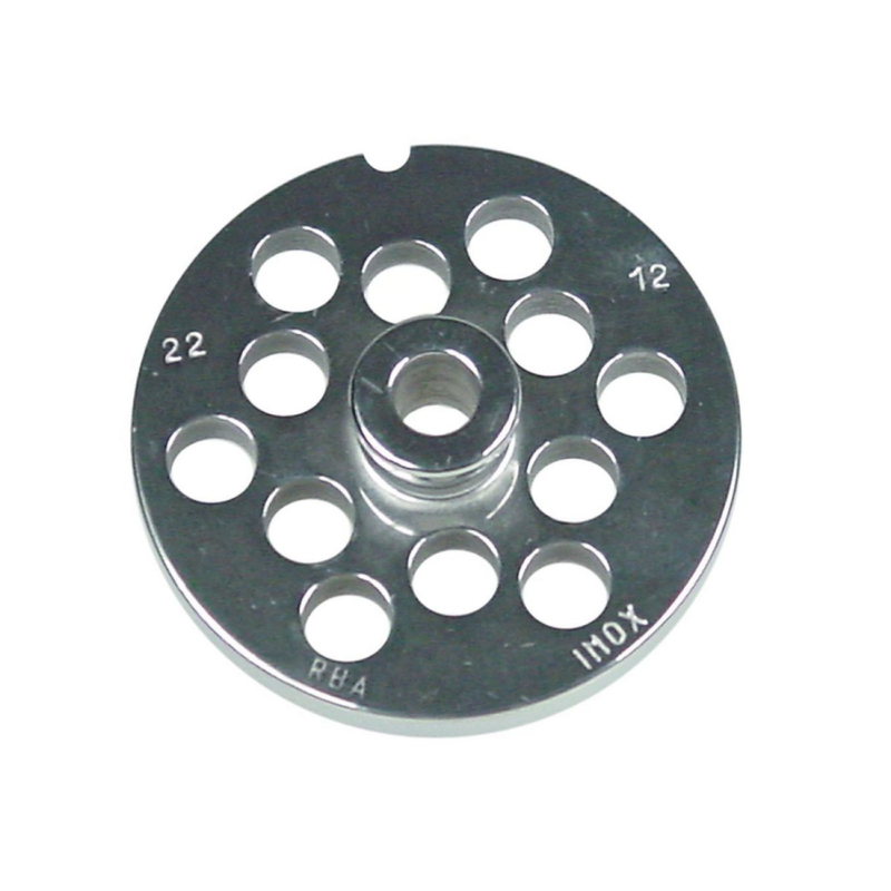 Placa picadora carne nº22 diametro 12mm
