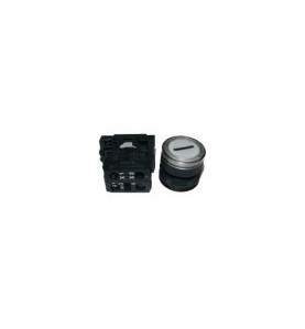 Pulsador blanco Ø22mm 230v marcha