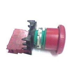 Pulsador rojo con bloqueo Ø22mm 1 contacto  sirman