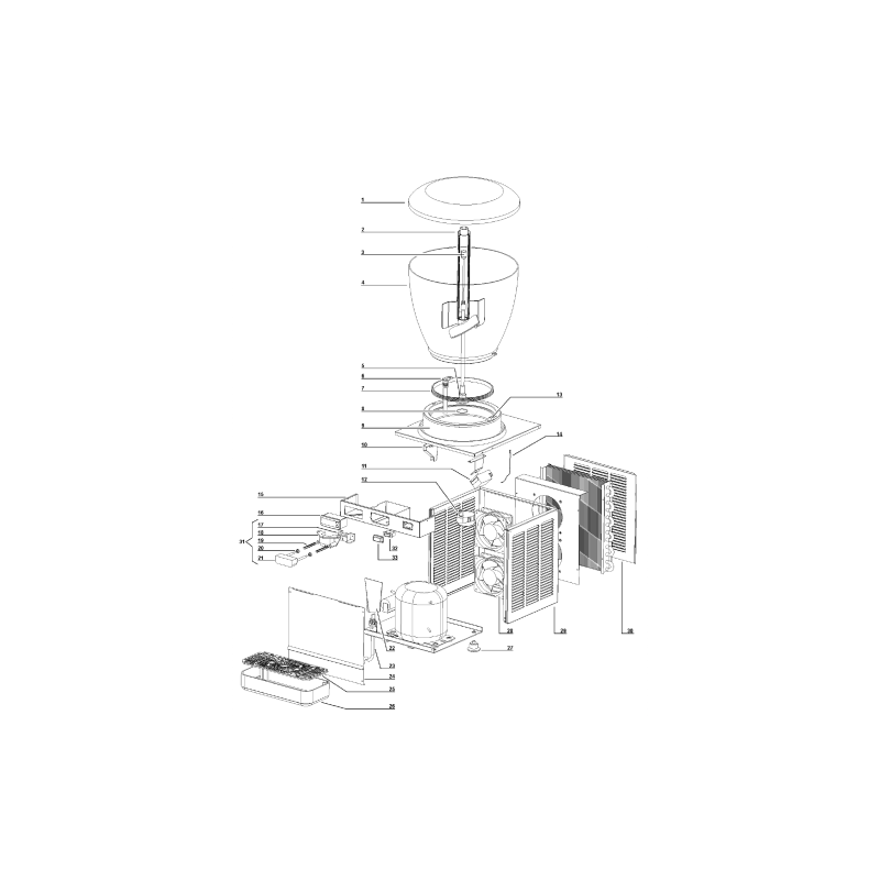 Polea motor fabricador hielo flonasa