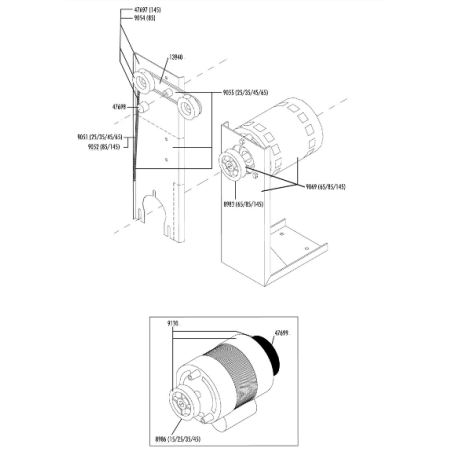 Tensor correa pulsar 85 completo itv
