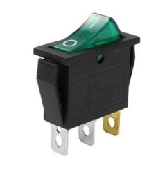 Interruptor verde unipolar 230v 16a 30x11mm lucca ( 2 unidades)