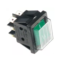 Interruptor verde funda 30x22mm 16a 230v aristarco, azkoyen, bertos, casadio, cunill, dihr, granita, la pavoni, sistema project,