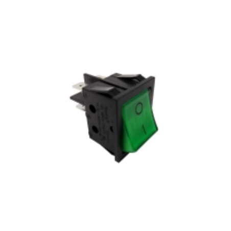 Pulsador verde 30x22mm 230v bipolar