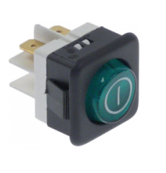 Piloto verde 25x25mm 230v  jemi