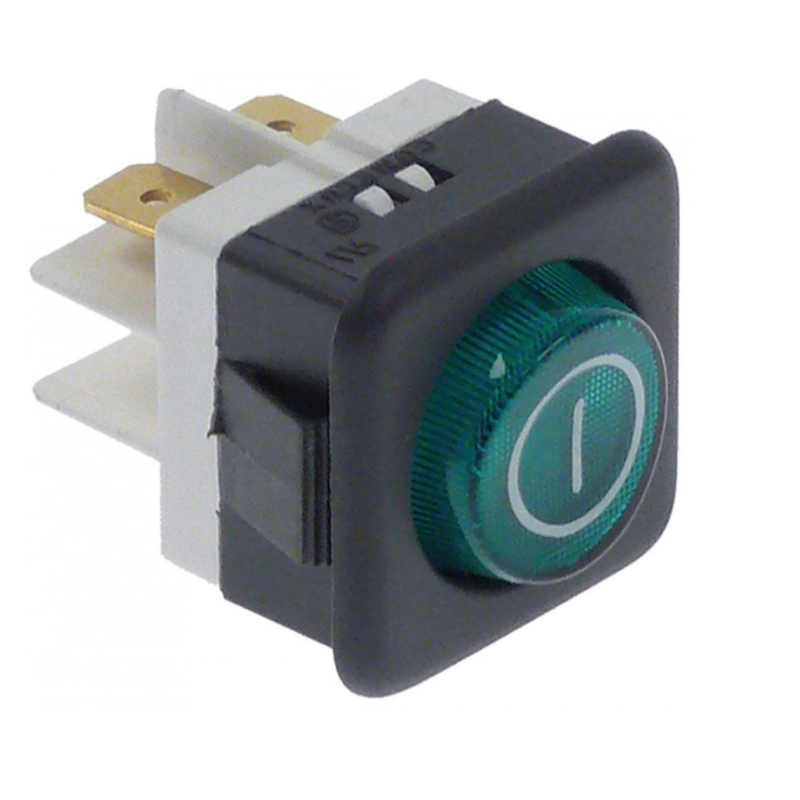 Piloto verde 25x25mm 230v  jemi
