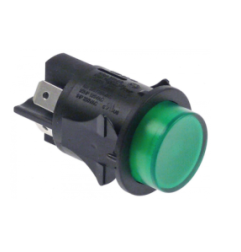 Interruptor Verde Ø25mm 16A 230V Bipolar | Varios
