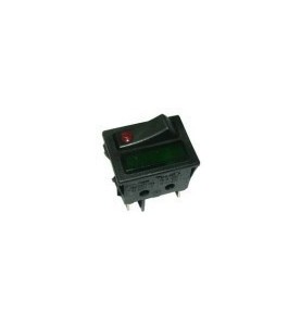 Interruptor rojo + piloto verde 30x22mm 230v