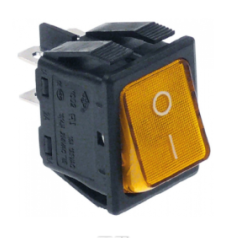 Pulsador ambar 30x22mm 230v bipolar