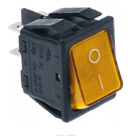 Pulsador ambar 30x22mm 230v bipolar