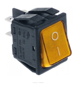 Pulsador ambar 30x22mm 230v bipolar