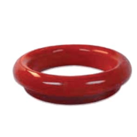 Aro desbarasar goma redonda Ø230x16mm rojo