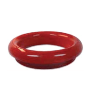 Aro desbarasar goma redonda Ø230x16mm rojo