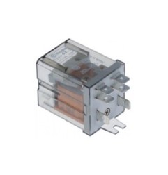 Relé de potencia FINDER 250VAC 20A empalme F6,3 lengüeta de sujeción medidas 68x38,2x35,8mm