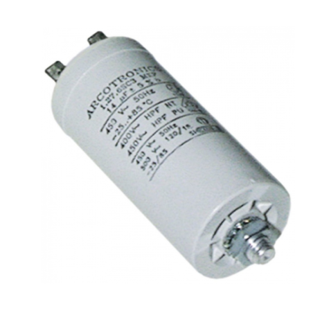 Condensador de servicio capacidad 6,3uF 450V tolerancia 5% 50Hz