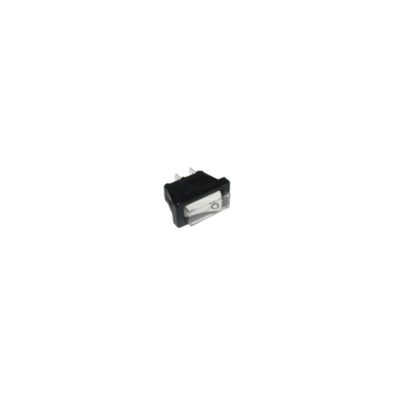 Interruptor blanco opaco 30x11mm unipolar