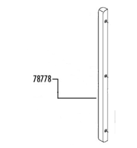 Guia izquierda puerta ad-15/ad-15d fagor