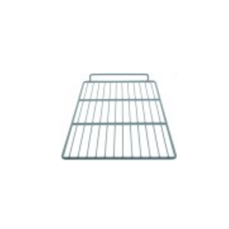 Parrilla an 320mm p 560mm acero plastificado anillo externo reforzado 7,5mm horeca