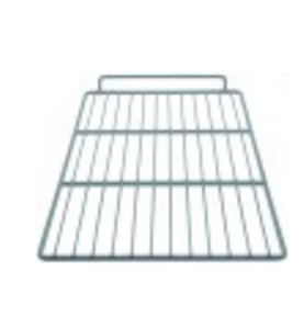 Parrilla an 320mm p 560mm acero plastificado anillo externo reforzado 7,5mm horeca