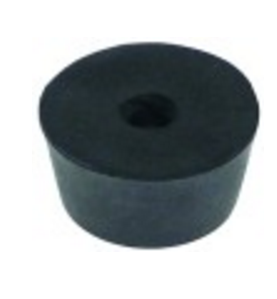Pie de aparato 29mm h 16mm goma taladro  6mm ue 1 pzs horeca