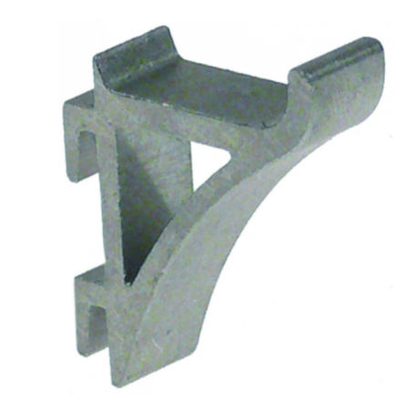 Soporte de bandeja L 24mm An 9mm H 29mm aluminio para frigorífico UE 1 pzs MAKRO