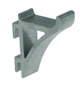 Soporte de bandeja L 24mm An 9mm H 29mm aluminio para frigorífico UE 1 pzs MAKRO