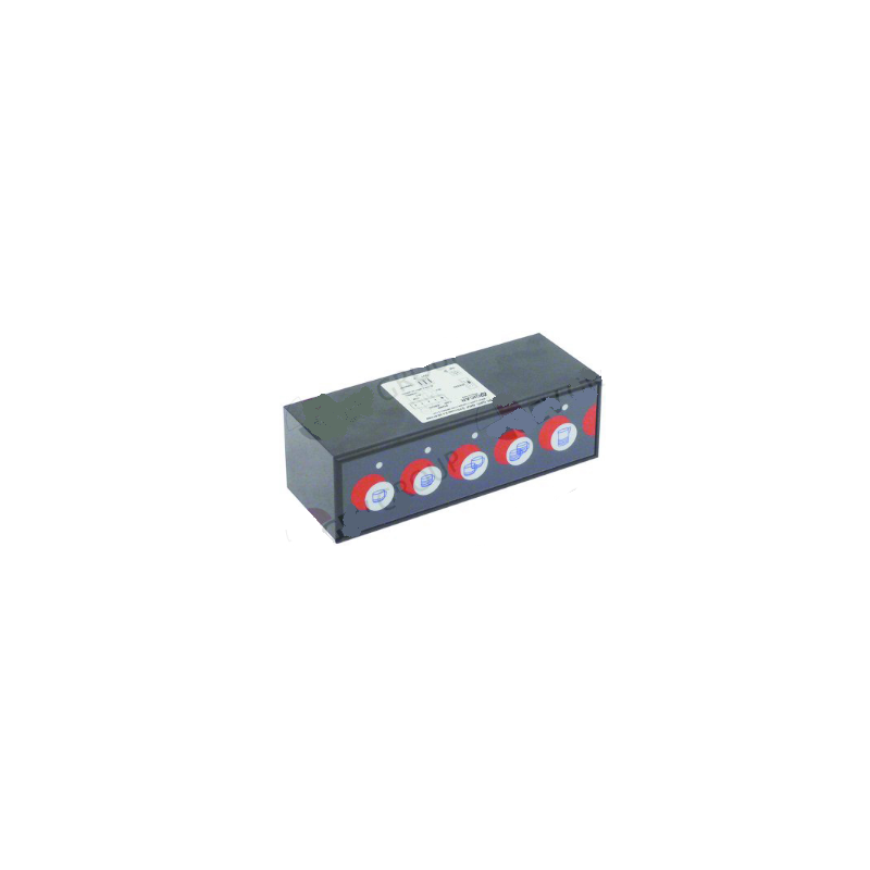 Unidad de teclado 5 tazas rojo/negro marcfi/ancas