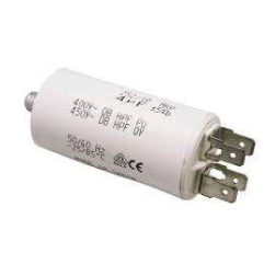 Condensador 12.5µf 450v conexión faston doble