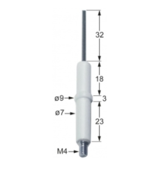 Bujia encendido redonda Ø7x44mm
