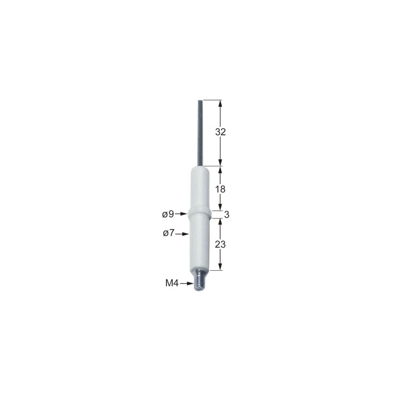 Bujia encendido redonda Ø7x44mm