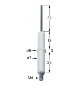 Bujia encendido redonda Ø7x44mm
