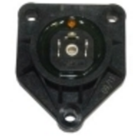 Tapa volutron 3 conexiones negro plastico
