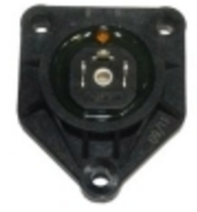 Tapa volutron 3 conexiones negro plastico