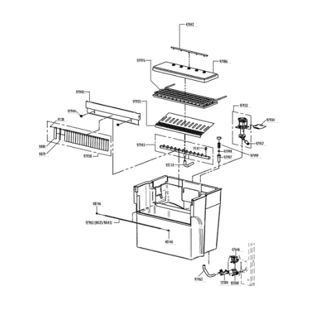 Evaporador 40g delta ng35/ng45 fabricador itv